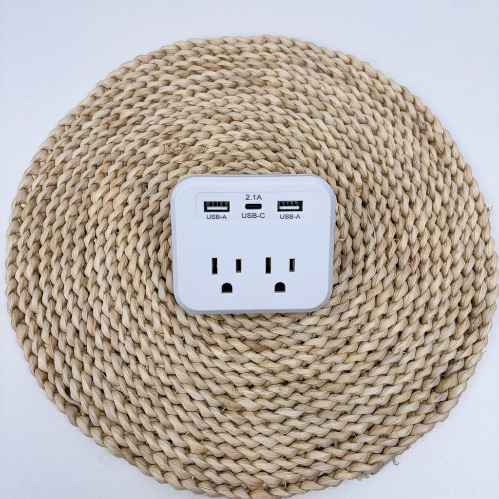 美国标准转换插座，一转五旅行便携转换插座，110V~240V宽电压。