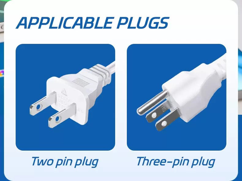 USB墙式充电器电源插排浪涌保护器，带4个USB端口（2个USB-C），多个插座，适用于家庭、办公室和旅行，白色